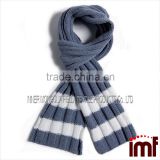 Fisherman's Rib Knitted Scarf in Cashmere
