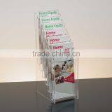6 Tiers Clear Acrylic Brochure/Literature Display Holder With 6 Leaflet Pockets- Countertop thumbnail-1