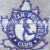 Iron on Embroidered Hockey Laser Cut Patches Leaf Shape 100% Custom Embroidery Patches for Basketball Jersey Tshirt thumbnail-1