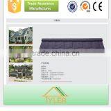 China Top Quality Fade-proof Color Stone Coated Metal Roofing Tile Flat Type