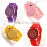 2016 Geneva Brand Latest Silicone Watch Men Women Fashion Popular Teenage Fashion Watches thumbnail-2