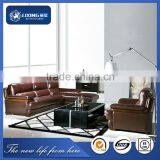 2Y173#good Quality Victorian Style Leather Sofa thumbnail-1