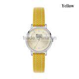 Water Resistant Silver Casing Watch 60s Style Wristwatch Colorful Lady Leather Watches thumbnail-3