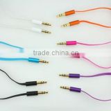 Hot Selling iAux - 3.5 mm Aluminium housing Aux Cable with Flat cable