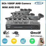 hot on sale 2mp security video camera dvr night vision 8ch kit ahd plug and play
