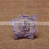 flower four leaf pattern hand made embroidery chemical lace applique for accessory