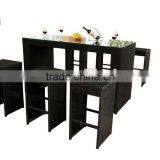 Granco KAL037 rattan wicker outdoor bar set