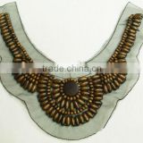 garment beaded neck trimming, neck designs for ladies tops