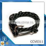 Yiwu factory new products 2016 fashion diy silver plated hook charm bracelet OEM