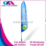 hot sell cheap advertise custom swooper flag banner with pole