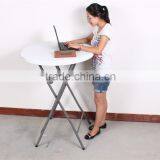 Round Plastic Bar Height Cocktail Folding Table thumbnail-3