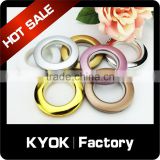 KYOK lenght 3m customized colourful plastic shower curtain rings,curtain rod accessory 0.8mm plastic curtain rings