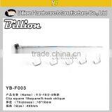 Waterfall Hook Square Pipe Faceouts With Hooks J Shape Cup Hooks