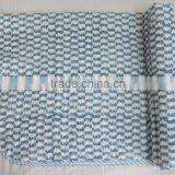 Hand Quilted Cotton Crib Size Quilt/Blanket Hand Block Printed Baby Quilt Kids Bedding thumbnail-1