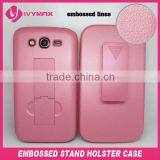 Hot 2013 Plastic Stand Holster Combo Case for Samsung Grand Duos I9082 Mobile Phone Case