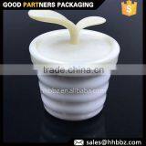 Bulk Cosmetic Packaging Flowerpot Shape Hair Care 120ml Plastic Jar
