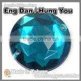 Round Synthetic Gemstone Jewelry With 2 Holes thumbnail-3