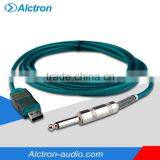 Alctron UC200 Professional Audio Digital Interface, USB Adapter Cable, 1/4" TRS to USB Converter
