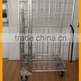 Factory direct sale wire mesh roll containers, foldable storage container standard quality