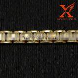 Fashion Bracelet 2016 Wholesale Mens Bracelet Jewelry Gold CNC CZ Stone 316l Stainless Steel Bracele thumbnail-5