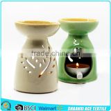 Color glazed ceramic oil burner in customer design aroma burner
