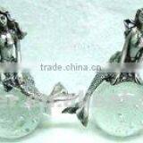 Bronze Mermaid With Crystal Ball Craft