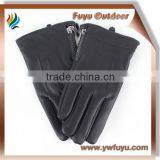 Black Men PU Leather Gloves