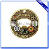 Zinc Alloy Hard Enamel Antique Bronze Beer Bottle Opener