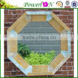 Wholesale Antique Vintage Outdoor Wooden Framed Mirror For Home Garden Outdoor Patio J08M TS05 X21M PL08-34746CP