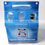 Wine Tote Bag PVC Plastic Bottle Cooler Tote Bag PVC Tote Bag for Wine thumbnail-2