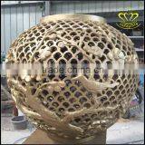 Cast Copper Hollow Ball Sculpture City Campus Square Sculpture Garden thumbnail-2