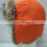 Orange ear muff warm winter hats