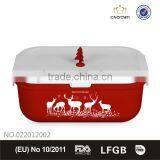 New Christmas Bento Box, Food Grade, FDA Approved, BPA Free , Eco-friendly Material by Cn Crown thumbnail-1