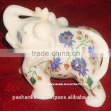 Marble Inlay Corporate Gift Item, Marble Inlay Elephant