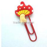 Red Mushroom Custom Cartoon Cute Design Pvc Bookmark