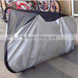 Outdoor inflatable black silver polyester scooter cover