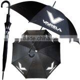 Black Long Shaft Promotional Golf Umbrella thumbnail-1
