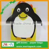 Penguins Cartoon Christmas Paper Bags Present Kids Birthday Party Jumbo Bags thumbnail-3