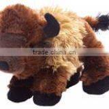 promotional custom imprinted plush stuffed Bison Hug logo t-shirt animal toys