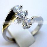 QCR045 latest design wedding rings,designer 925 sterling silver wedding rings in rhodium plating