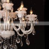 White Glass Home Decoration Chandeliers thumbnail-3