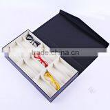 Chinese Factories Wholesale Custom 12 Slot Glasses Boxes, Jewelry Boxes, Leather Black Beautiful Storage Box