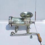 22# Electroplate Tinned Manual Meat Grinder Hand Operate Meat Mincer Machine