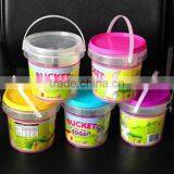 2016 New Wholesale 4L Clear Frozen Yogurt/Ice Cream PP Plastic Bucket thumbnail-1
