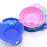 latest foldable food grade silicone pet bowl/dog bowl