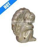 9inch Antique Winged Cherub Terracotta Angel Figurine for Sale thumbnail-1