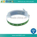 Logo Print One Time Use Paper 13.56Mhz NTAG213 RFID NFC Wristband thumbnail-3