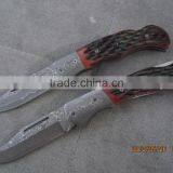 Outdoor Mini Damascus Pocket Knife Gift Folding Knife thumbnail-5
