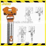 combined manual hand series lifting chain hoist block