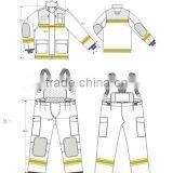 Made in China EN469 Nomex IIIA High Quailty Fire Fighting Suit thumbnail-2